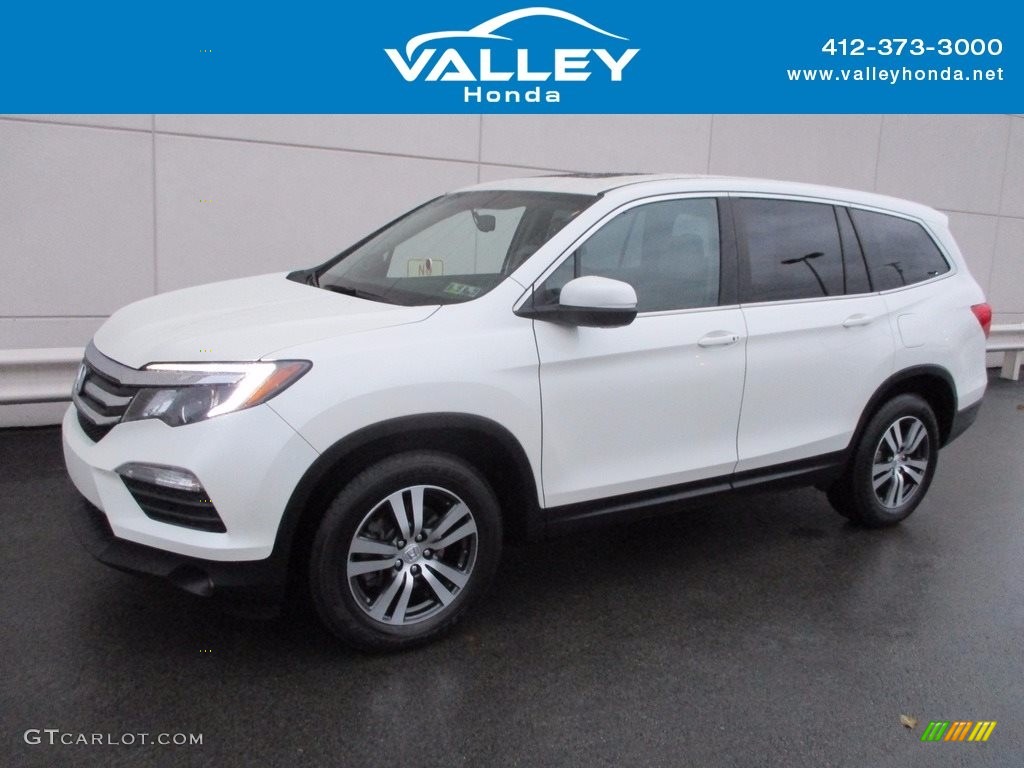 2016 Pilot EX-L AWD - White Diamond Pearl / Beige photo #1