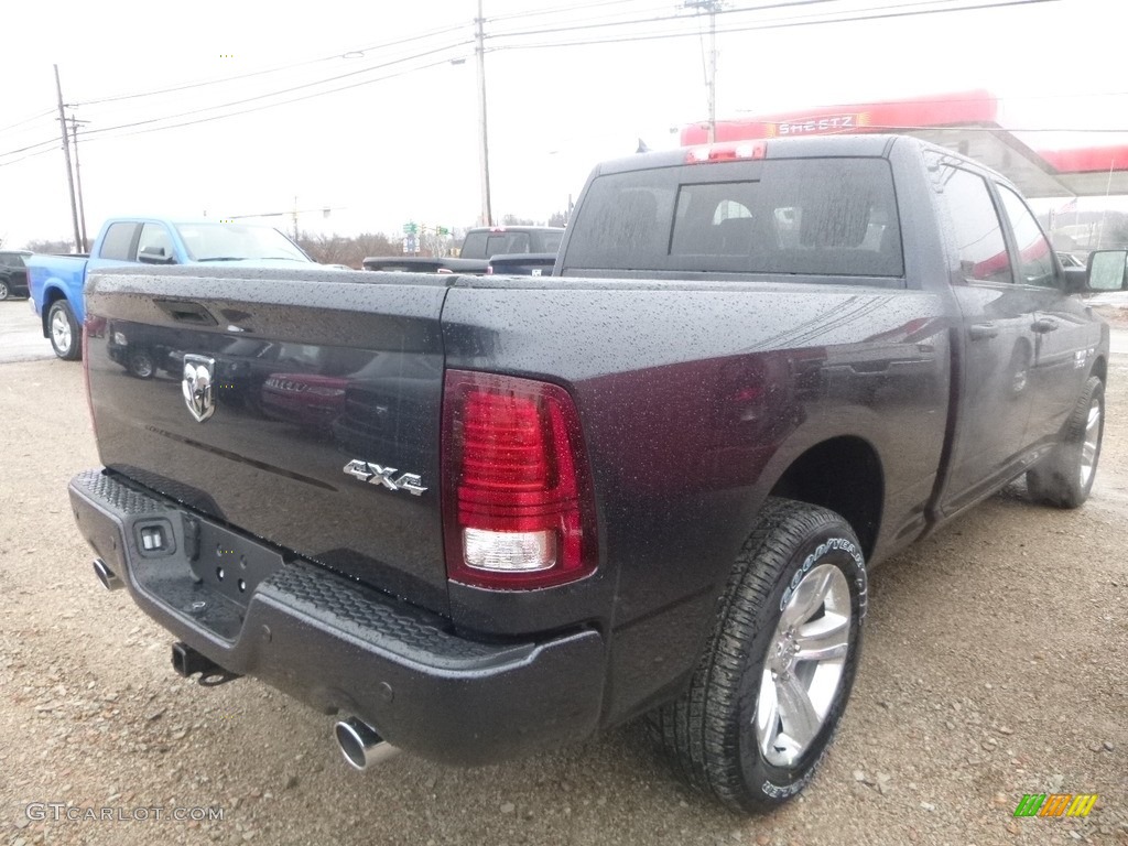 2018 1500 Sport Crew Cab 4x4 - Maximum Steel Metallic / Black photo #5