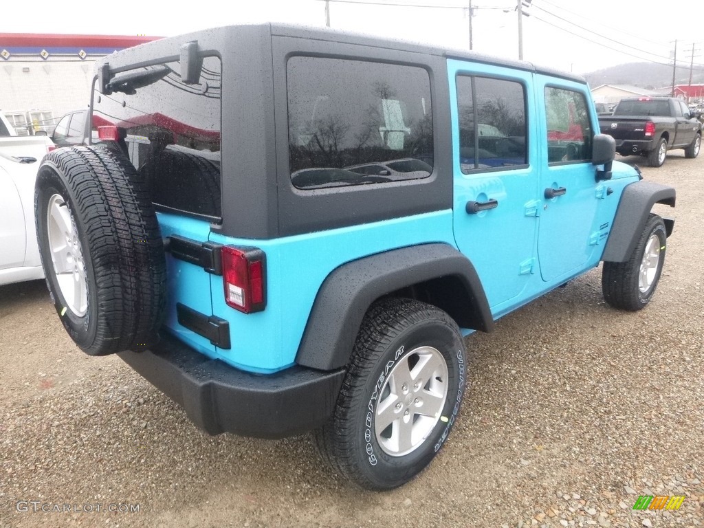 2018 Wrangler Unlimited Sport 4x4 - Chief Blue / Black photo #4