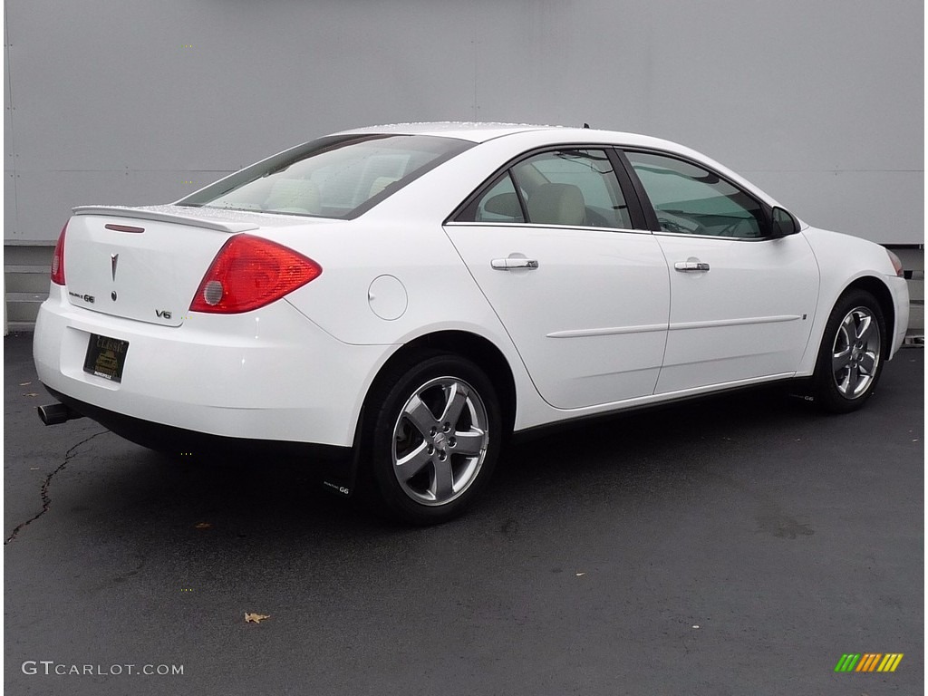 2009 G6 V6 Sedan - Summit White / Light Taupe photo #2