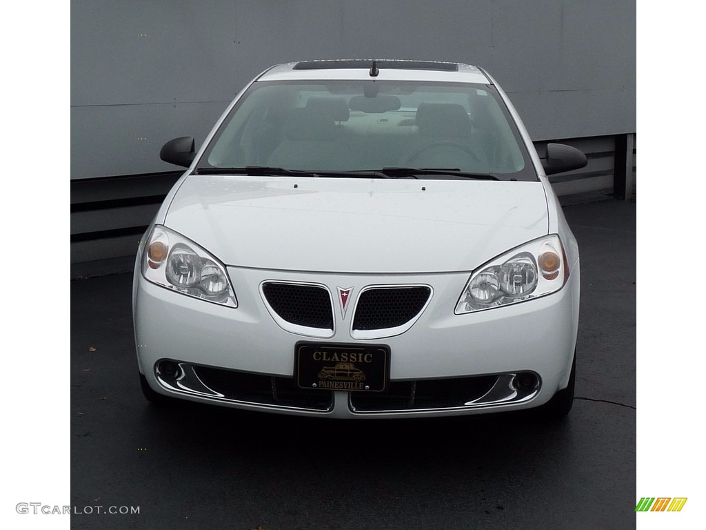 2009 G6 V6 Sedan - Summit White / Light Taupe photo #4