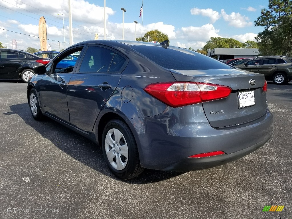 2016 Forte LX Sedan - Steel Blue / Black photo #3