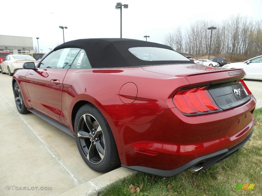 2018 Mustang EcoBoost Premium Convertible - Ruby Red / Ebony photo #4