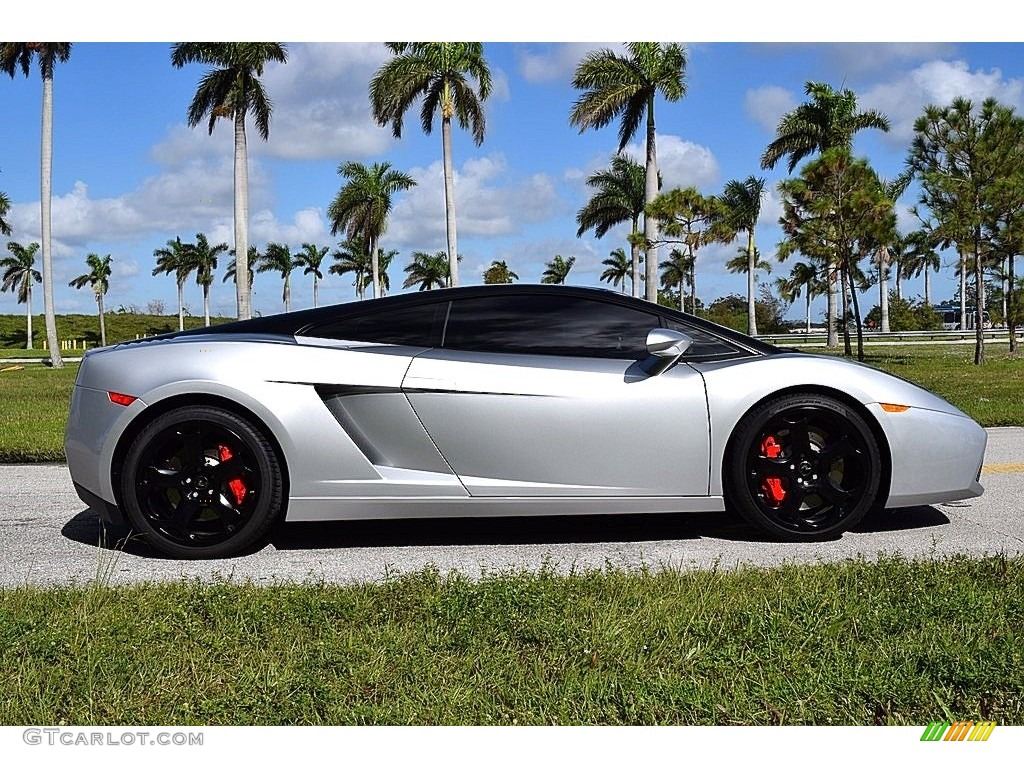 Grigio Altair (Silver) 2004 Lamborghini Gallardo Coupe Exterior Photo #124258658