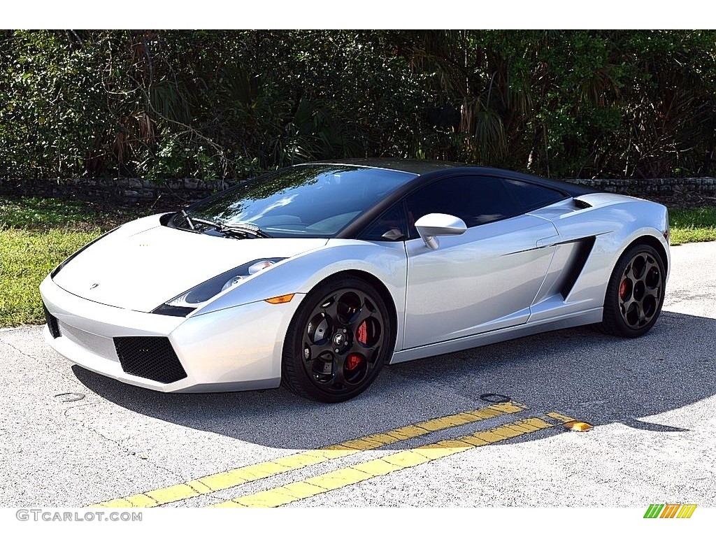 Grigio Altair (Silver) 2004 Lamborghini Gallardo Coupe Exterior Photo #124258779