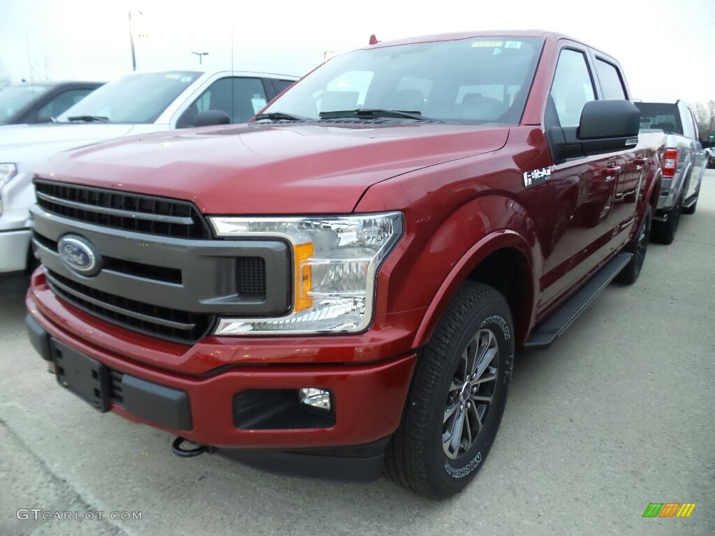 2018 F150 XLT SuperCrew 4x4 - Ruby Red / Black photo #1