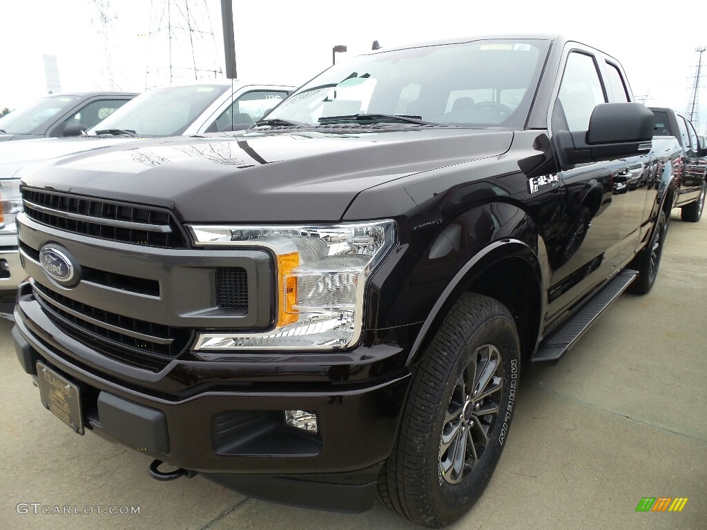 2018 F150 XLT SuperCab 4x4 - Magma Red / Black photo #1