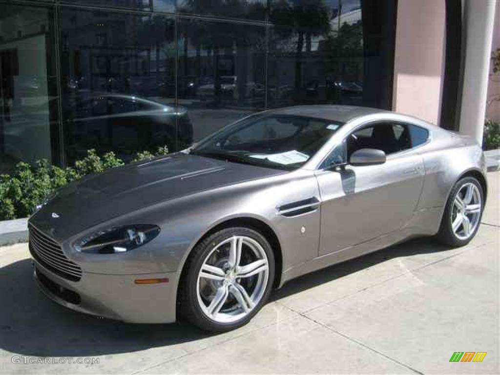 2009 V8 Vantage Coupe - Tungsten Silver / Obsidian Black photo #1