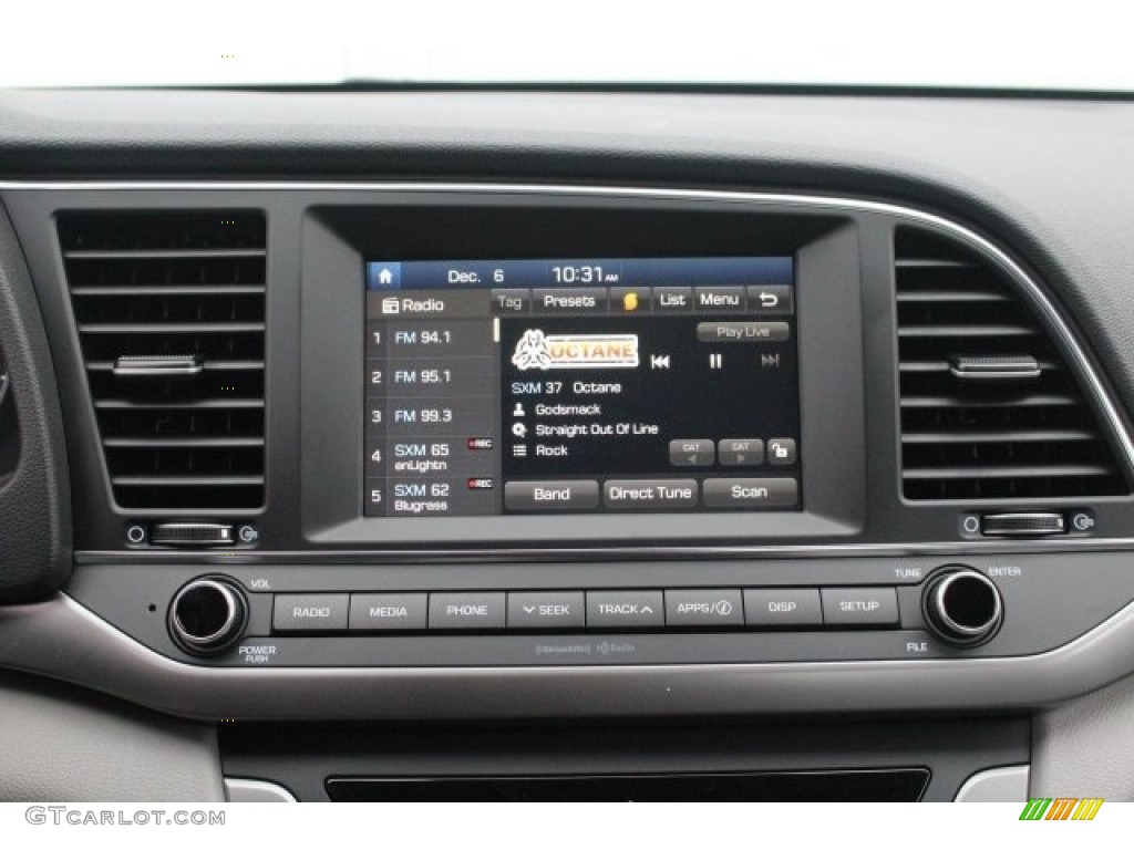 2018 Elantra SEL - Lakeside Blue / Gray photo #13