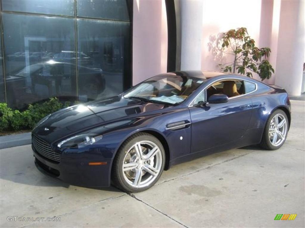 2009 V8 Vantage Coupe - Midnight Blue / Sahara Tan photo #1