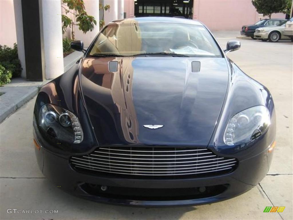 2009 V8 Vantage Coupe - Midnight Blue / Sahara Tan photo #2