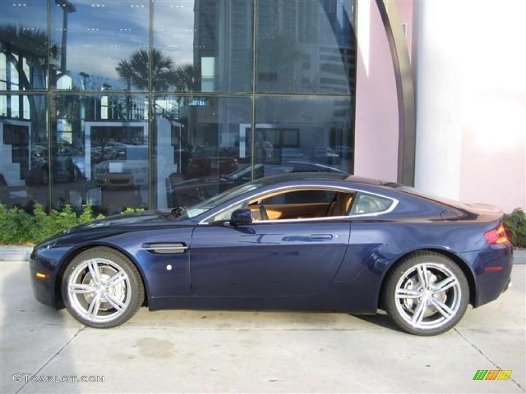 2009 V8 Vantage Coupe - Midnight Blue / Sahara Tan photo #3