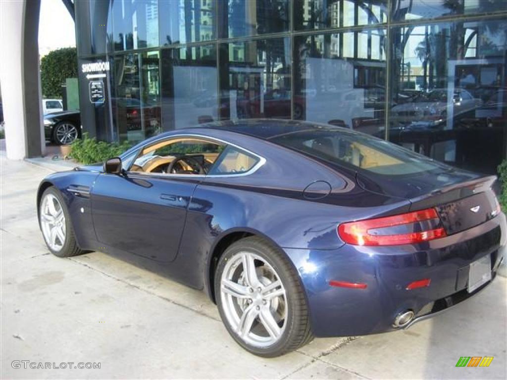 2009 V8 Vantage Coupe - Midnight Blue / Sahara Tan photo #4