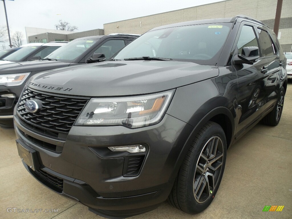 2018 Explorer Sport 4WD - Magnetic Metallic / Ebony Black photo #1