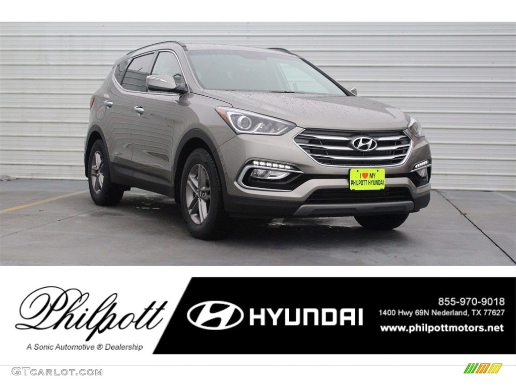 Gray Hyundai Santa Fe Sport