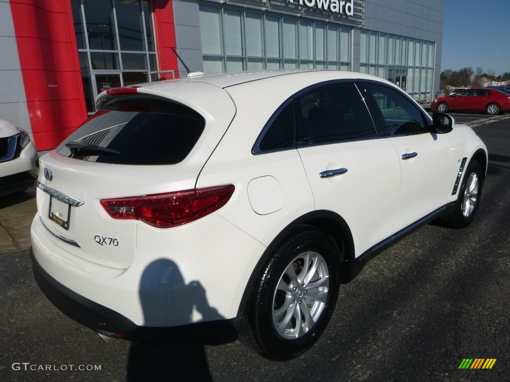 2017 QX70 AWD - Majestic White / Graphite photo #4