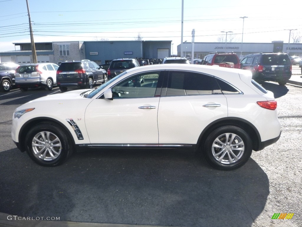 2017 QX70 AWD - Majestic White / Graphite photo #7