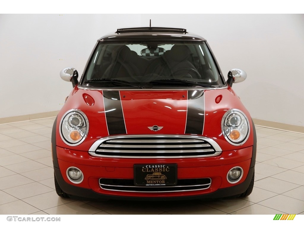 2009 Cooper Hardtop - Chili Red / Punch Carbon Black Leather photo #2