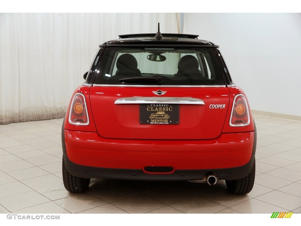 2009 Cooper Hardtop - Chili Red / Punch Carbon Black Leather photo #14