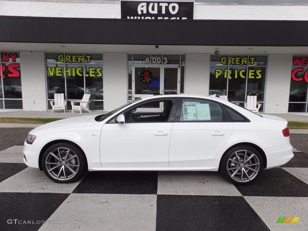 2016 A4 2.0T Premium - Glacier White Metallic / Black photo #1