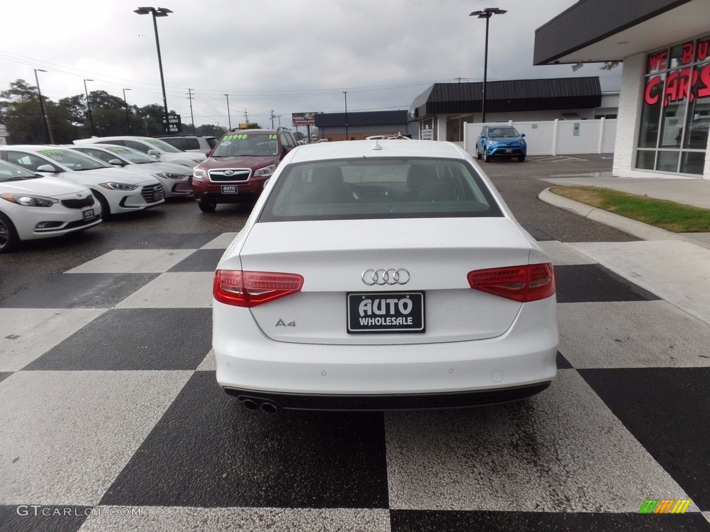 2016 A4 2.0T Premium - Glacier White Metallic / Black photo #4