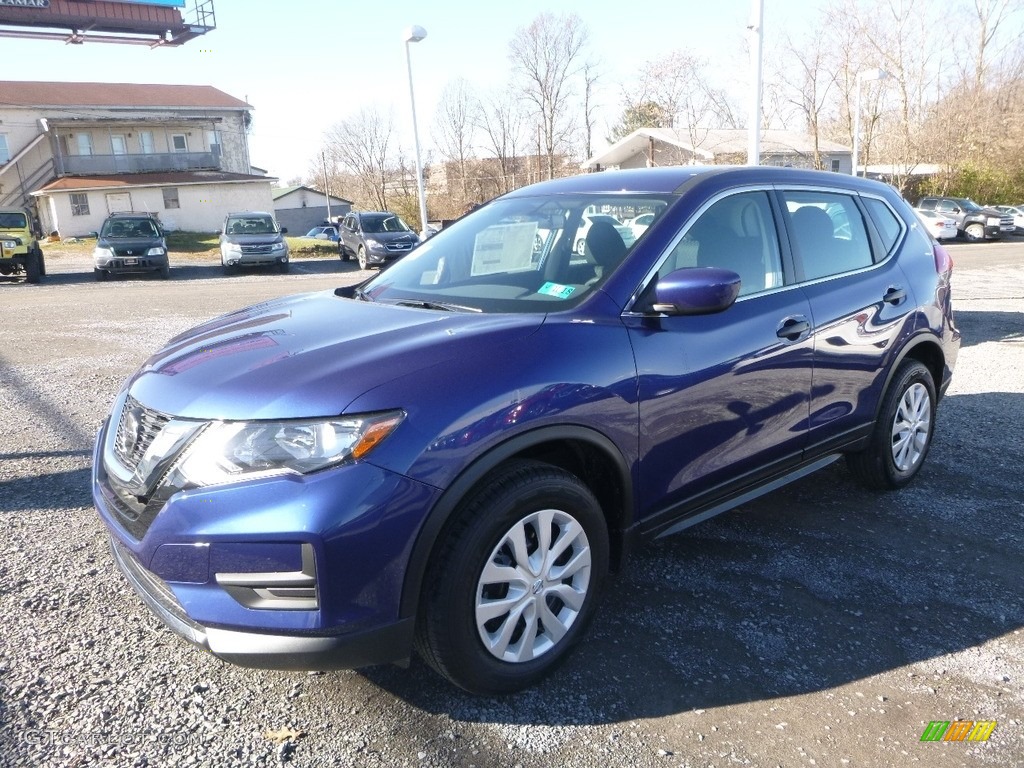 2018 Rogue S AWD - Caspian Blue / Charcoal photo #8