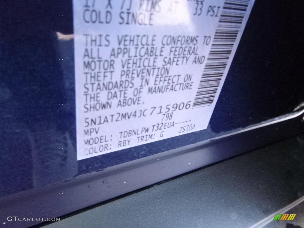 2018 Rogue Color Code RBY for Caspian Blue Photo #124268850