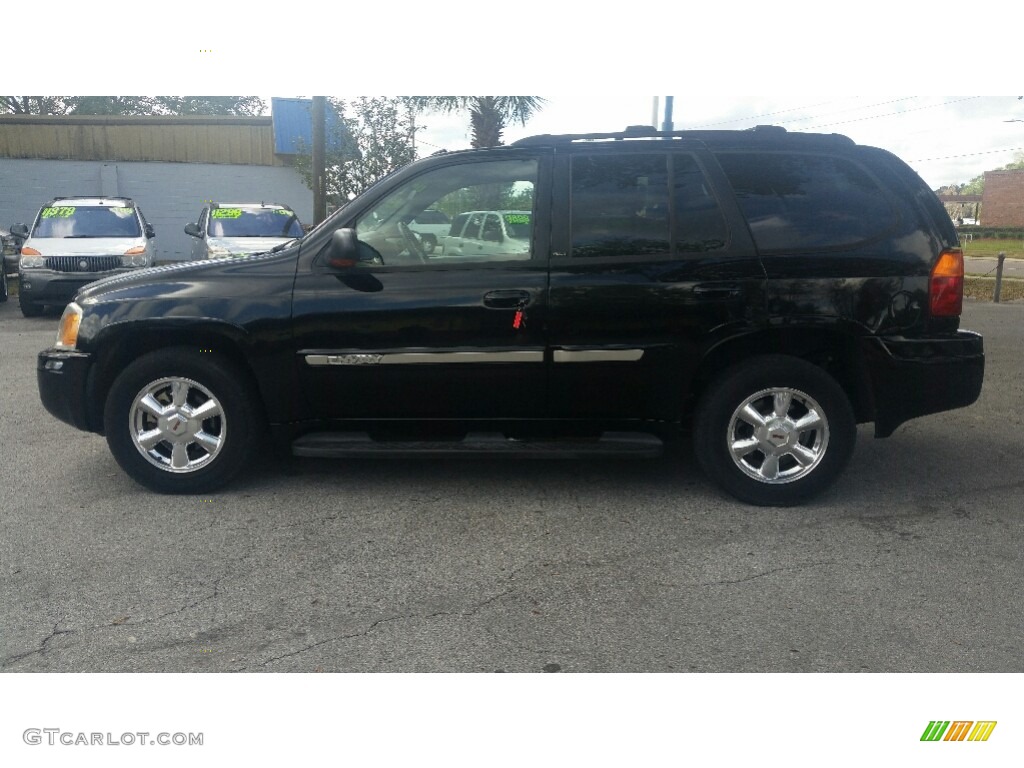 2004 Envoy SLT 4x4 - Onyx Black / Dark Pewter photo #6
