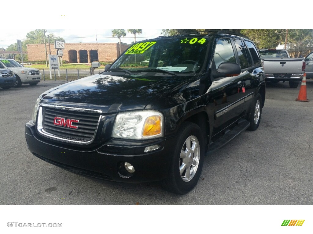 2004 Envoy SLT 4x4 - Onyx Black / Dark Pewter photo #7