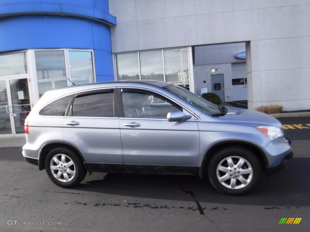 2009 CR-V EX-L 4WD - Glacier Blue Metallic / Gray photo #2