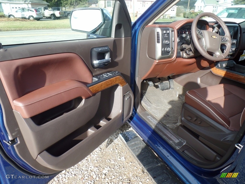 2018 Silverado 1500 High Country Crew Cab 4x4 - Deep Ocean Blue Metallic / High Country Saddle photo #13