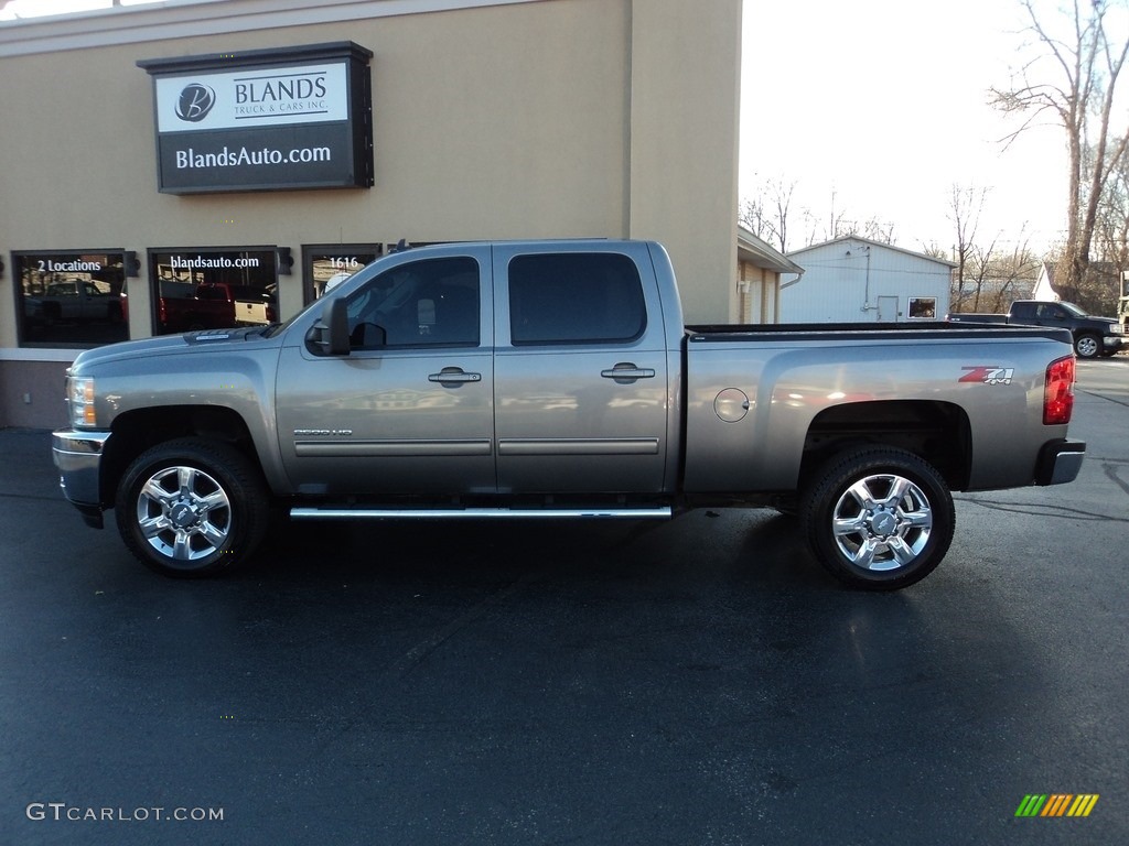 2013 Silverado 2500HD LTZ Crew Cab 4x4 - Graystone Metallic / Ebony photo #1
