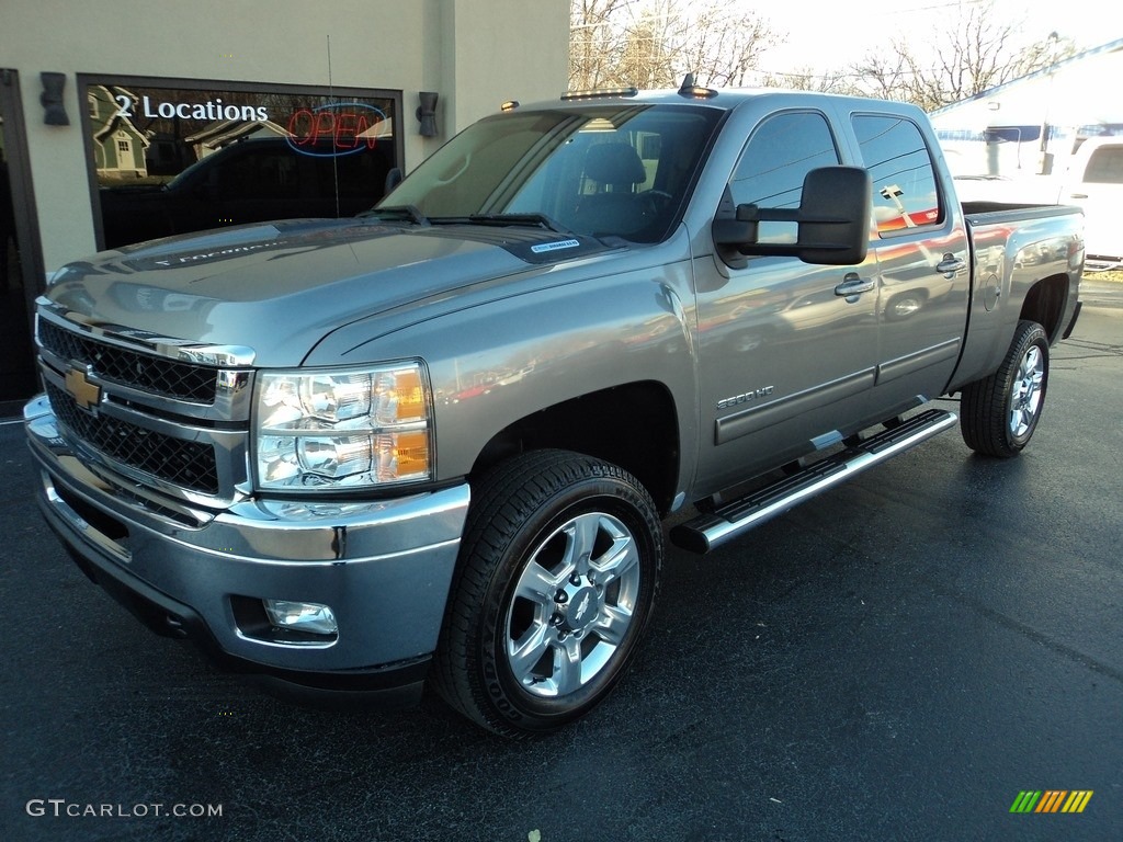 2013 Silverado 2500HD LTZ Crew Cab 4x4 - Graystone Metallic / Ebony photo #2