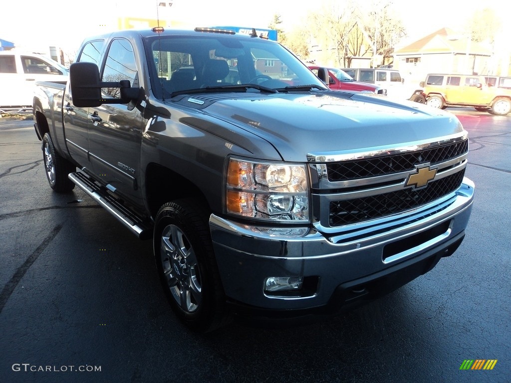 2013 Silverado 2500HD LTZ Crew Cab 4x4 - Graystone Metallic / Ebony photo #5