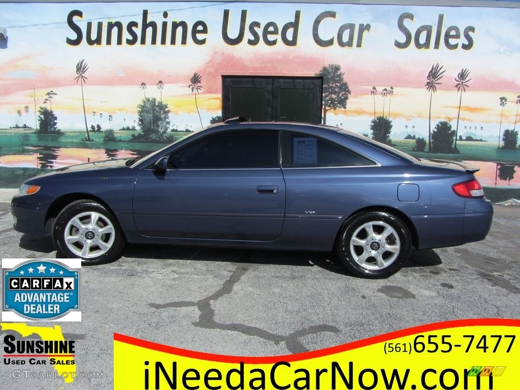 2000 Solara SE V6 Coupe - Twilight Blue Pearl / Charcoal photo #1