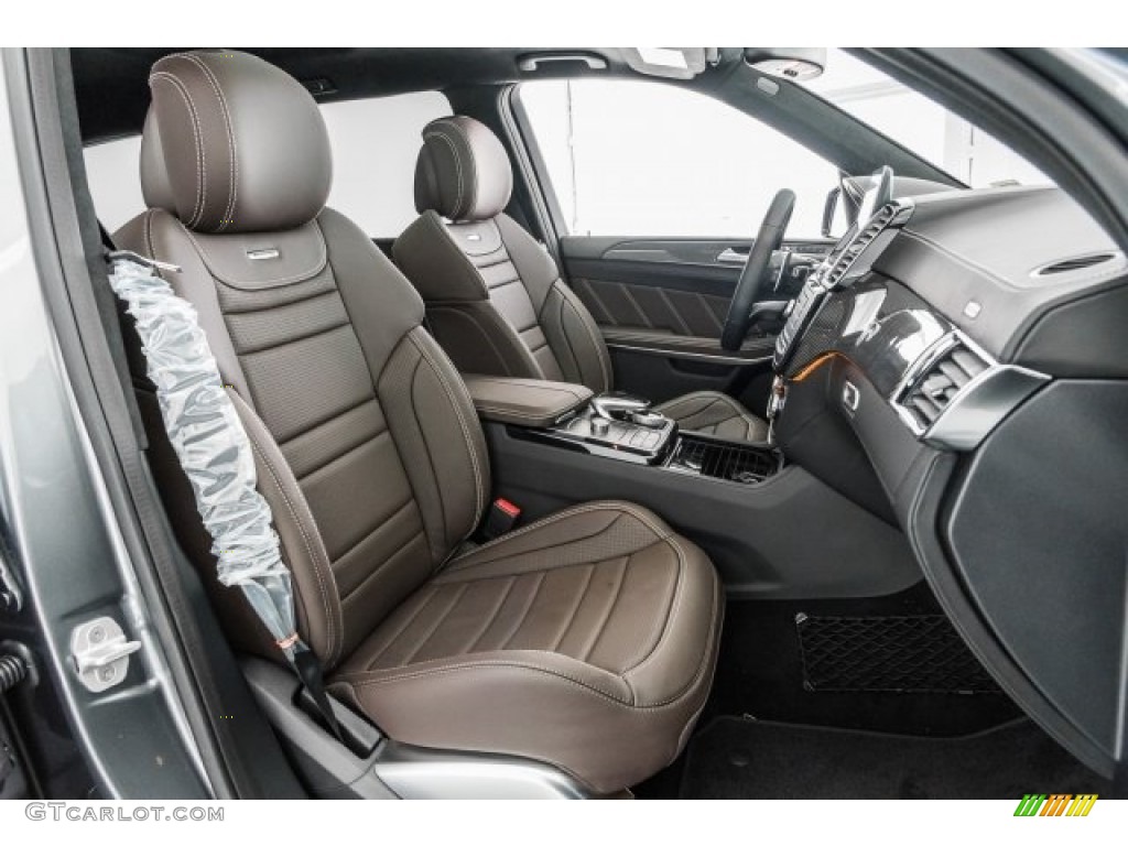 Espresso Brown/Black Interior 2018 Mercedes-Benz GLS 63 AMG 4Matic Photo #124274634