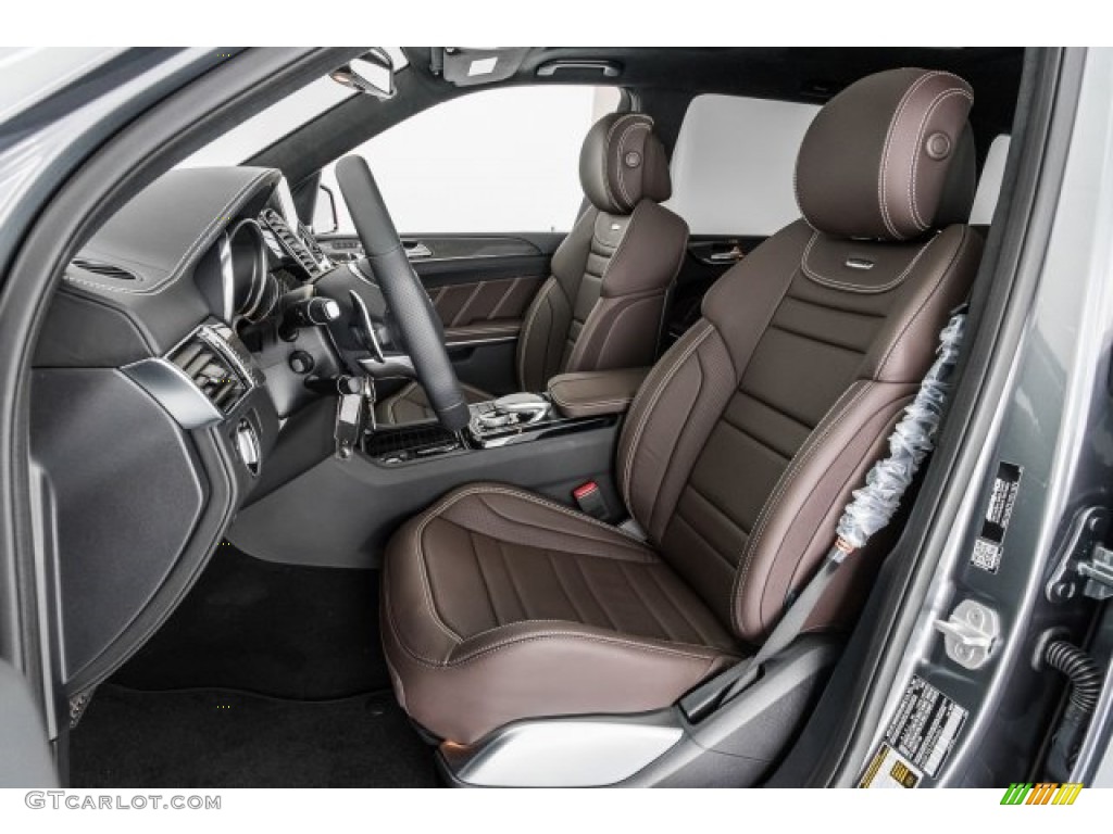 Espresso Brown/Black Interior 2018 Mercedes-Benz GLS 63 AMG 4Matic Photo #124274781