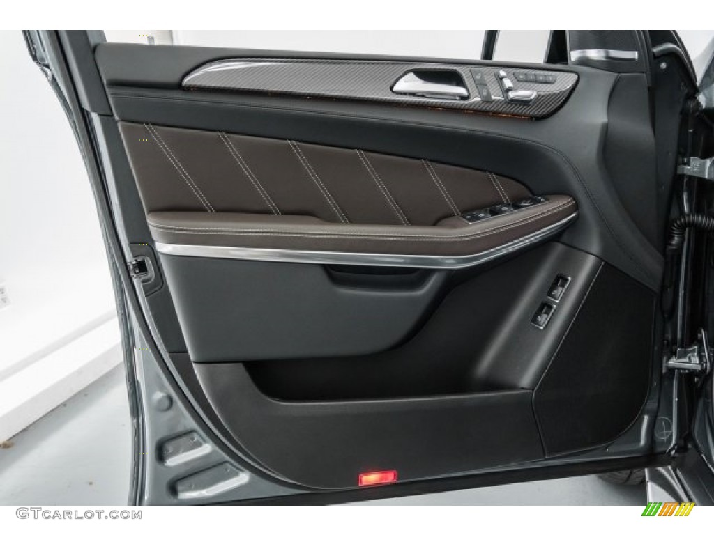 2018 Mercedes-Benz GLS 63 AMG 4Matic Espresso Brown/Black Door Panel Photo #124274898