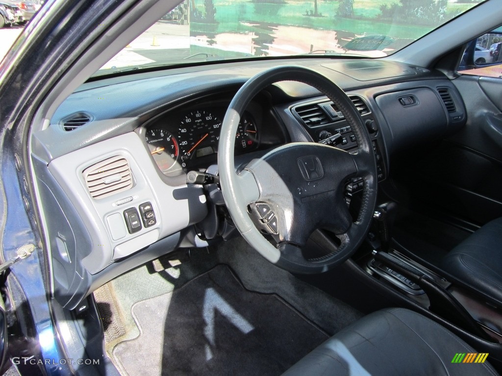 2002 Accord EX Sedan - Eternal Blue Pearl / Quartz Gray photo #12