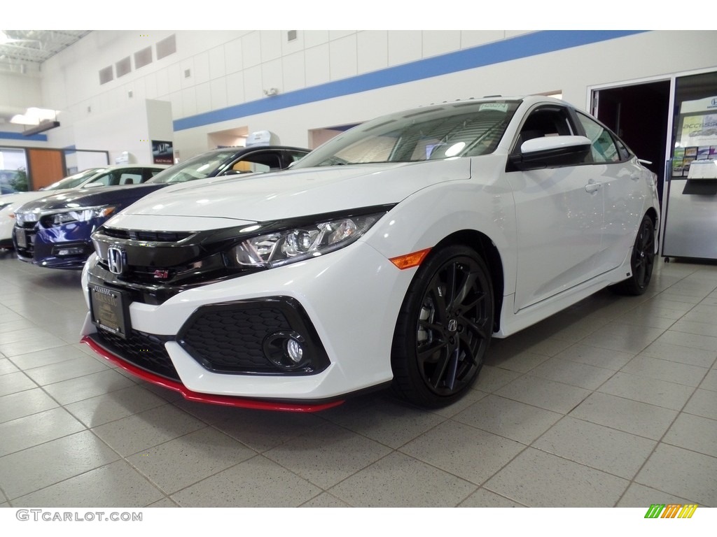 2018 Civic Si Sedan - White Orchid Pearl / Black photo #1