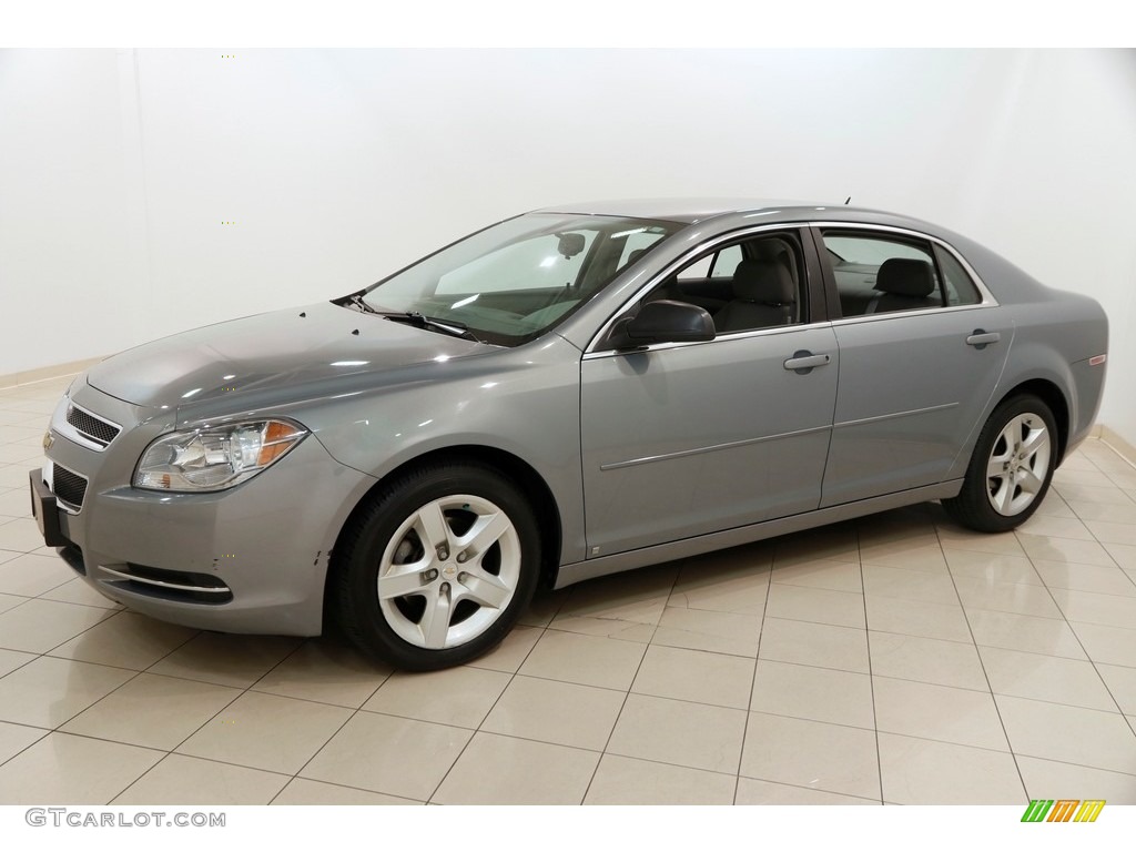 2009 Malibu LS Sedan - Golden Pewter Metallic / Titanium photo #3