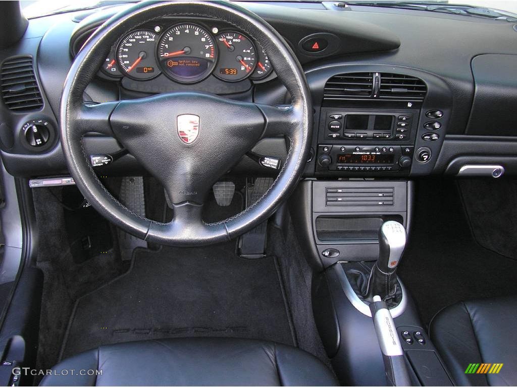 2002 911 Carrera Cabriolet - Seal Grey Metallic / Black photo #23