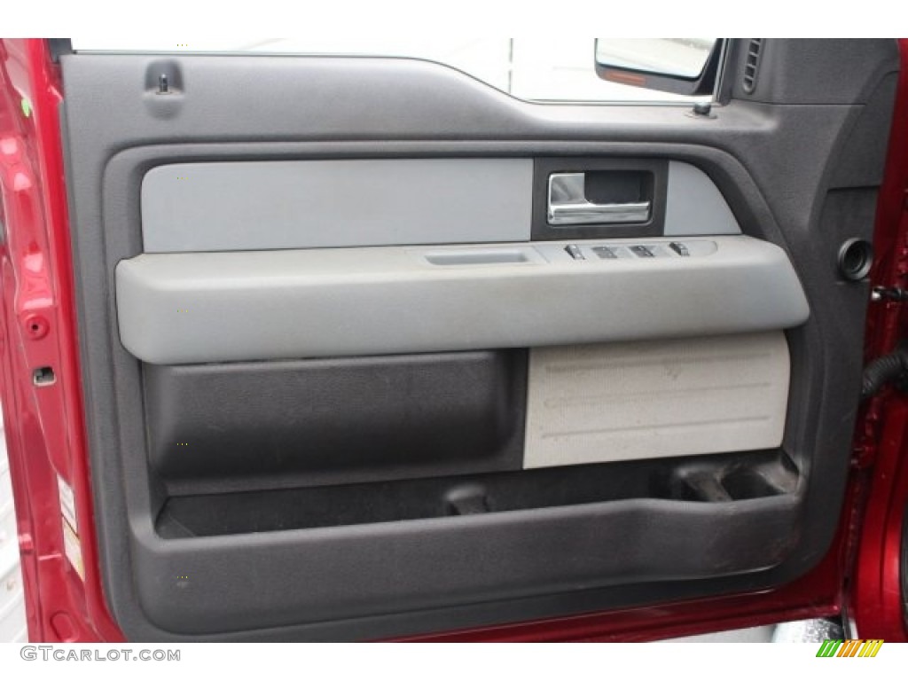 2013 F150 XLT SuperCrew - Vermillion Red / Steel Gray photo #15