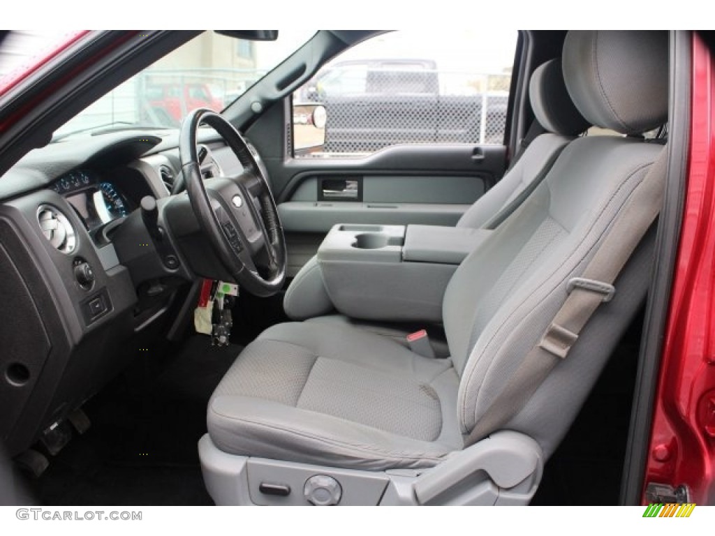 2013 F150 XLT SuperCrew - Vermillion Red / Steel Gray photo #17