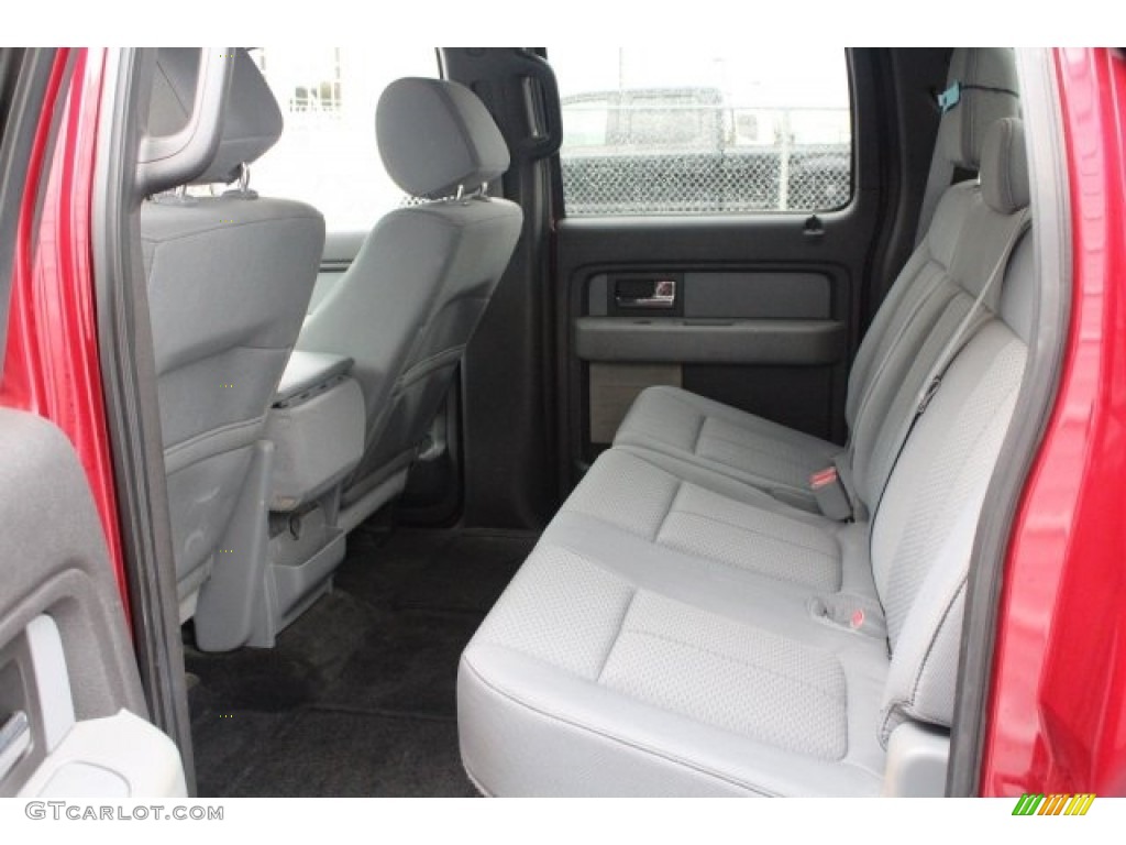 2013 F150 XLT SuperCrew - Vermillion Red / Steel Gray photo #24