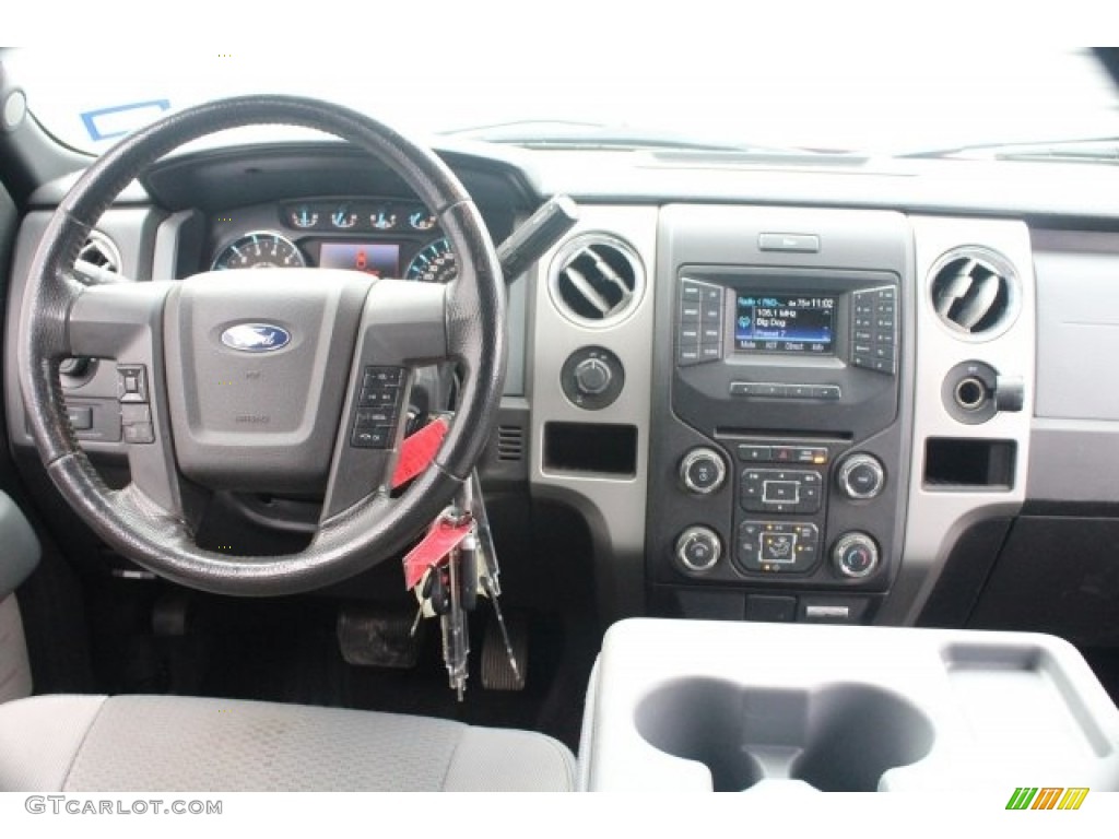 2013 F150 XLT SuperCrew - Vermillion Red / Steel Gray photo #25