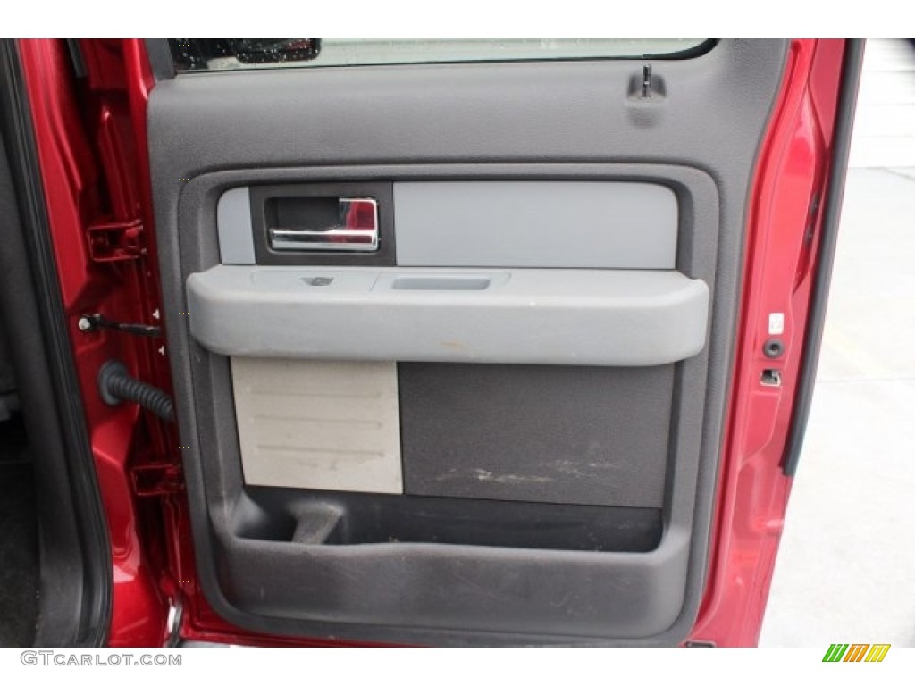 2013 F150 XLT SuperCrew - Vermillion Red / Steel Gray photo #27