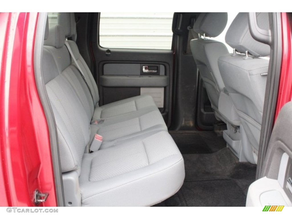 2013 F150 XLT SuperCrew - Vermillion Red / Steel Gray photo #28