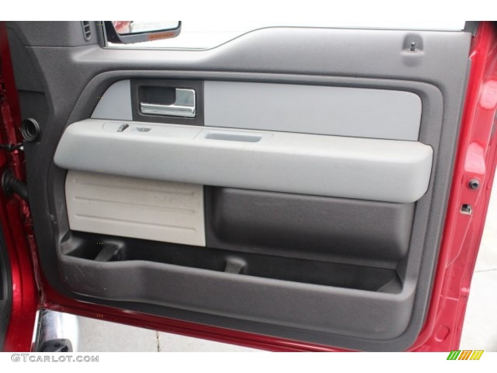 2013 F150 XLT SuperCrew - Vermillion Red / Steel Gray photo #29