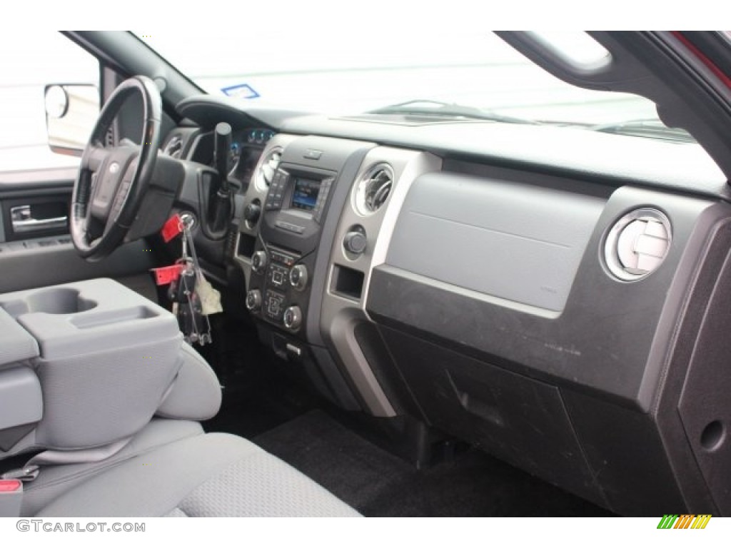 2013 F150 XLT SuperCrew - Vermillion Red / Steel Gray photo #30